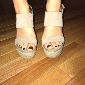 Steve Madden suede wedge