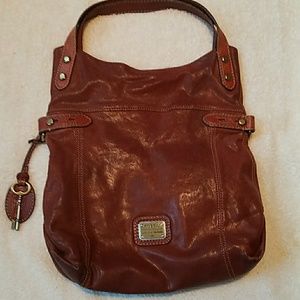 Distressed fossil bag