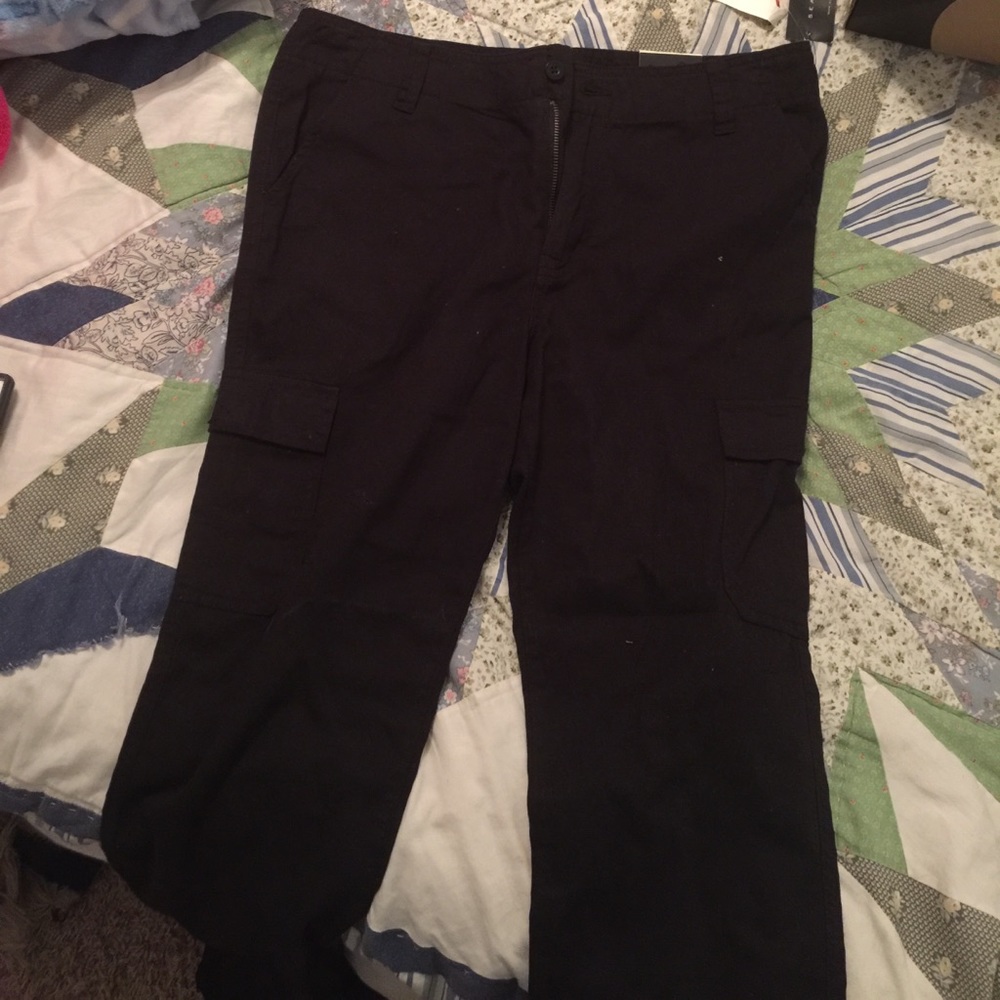 Black cargo pants