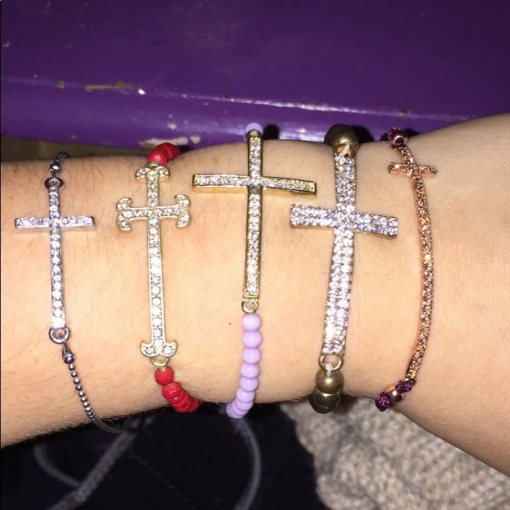 Set of Cross Bracelets