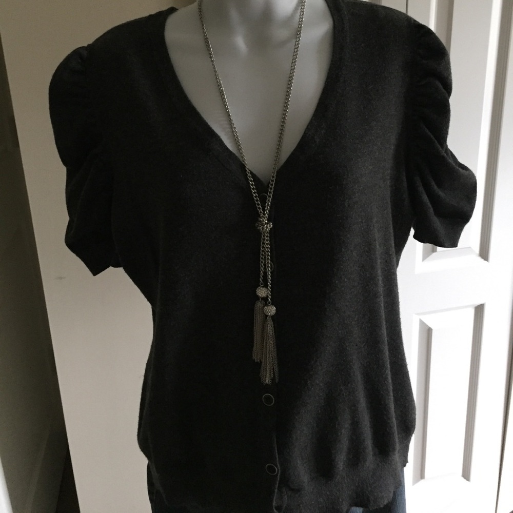 Short sleeved cardigan