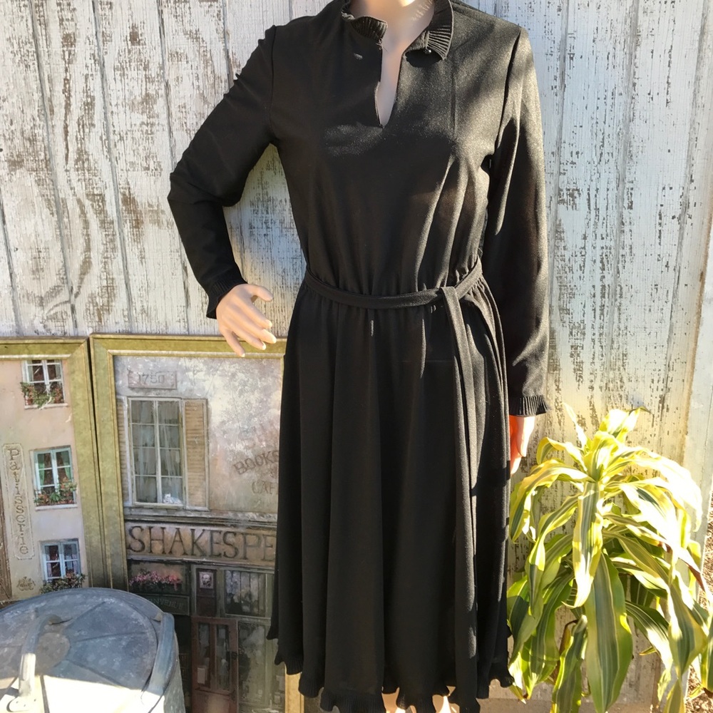 Vintage Black Party Dress - Picture 1 of 8