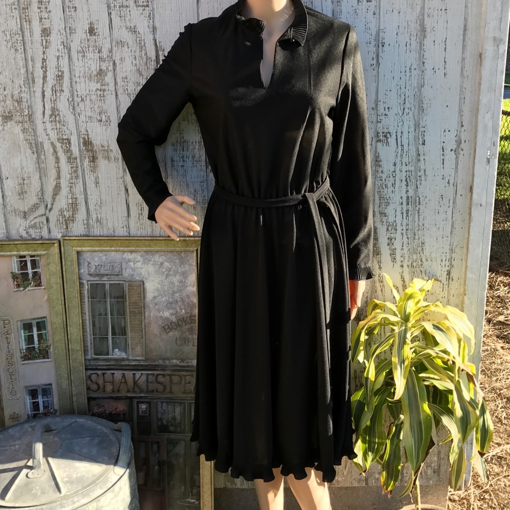 Vintage Black Party Dress - Picture 4 of 8