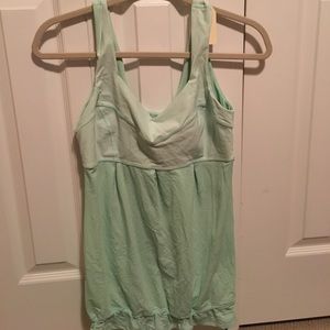 lululemon athletica Tops - Lululemon mint and stripe tank sz 6 55300 lululemon athletica Tops - Lululemon mint and stripe tank sz 6 55300