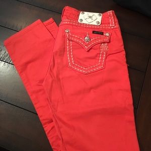 Miss Me orange boot cut jeans