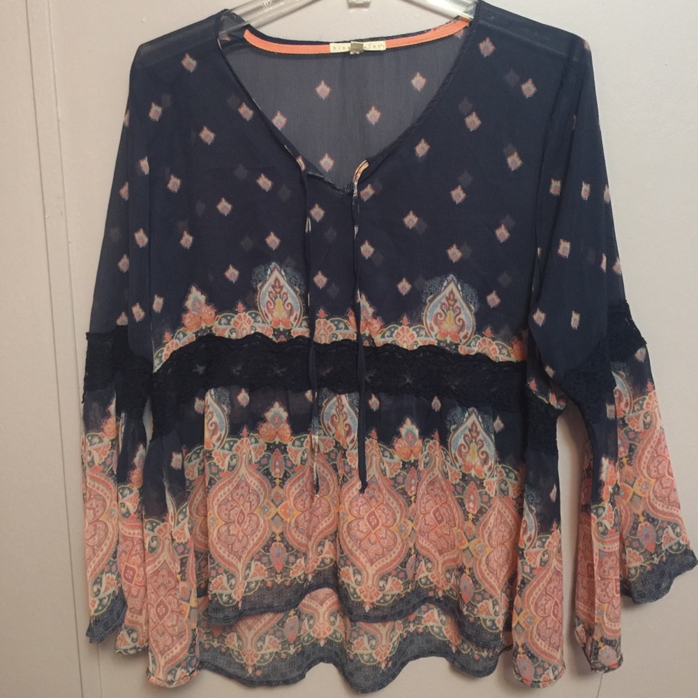 Hint of Mint sheer tunic