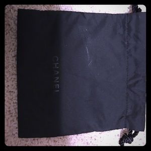 Chanel makeup drawstring bag