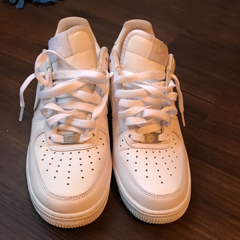 All white Air Force Ones