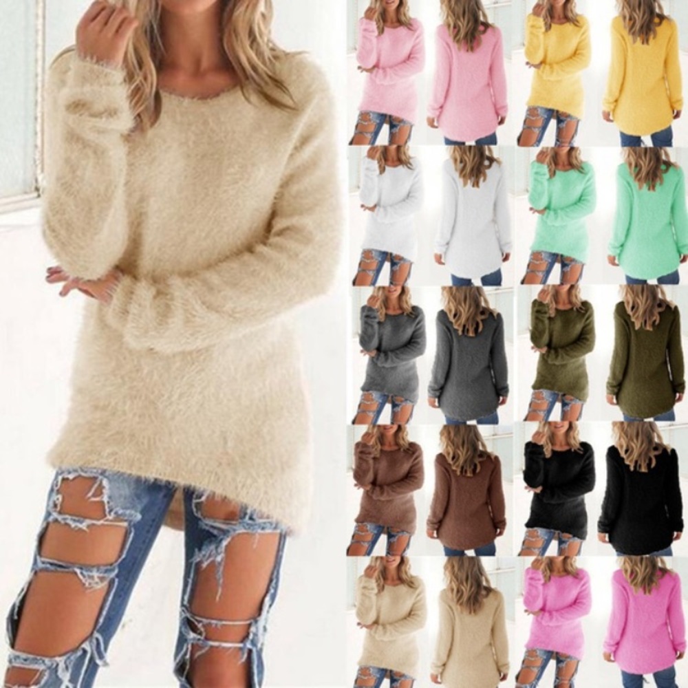 Fuzzy soft pullover sweater S - Picture 5 of 8