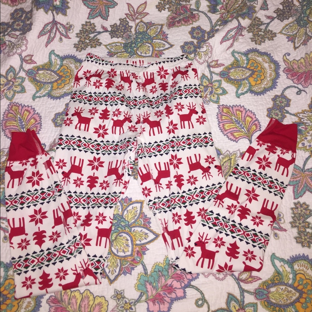 Hanna Anderson Christmas pajama bottoms