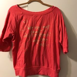 Forever 21 Pink Loose Sweater Size L