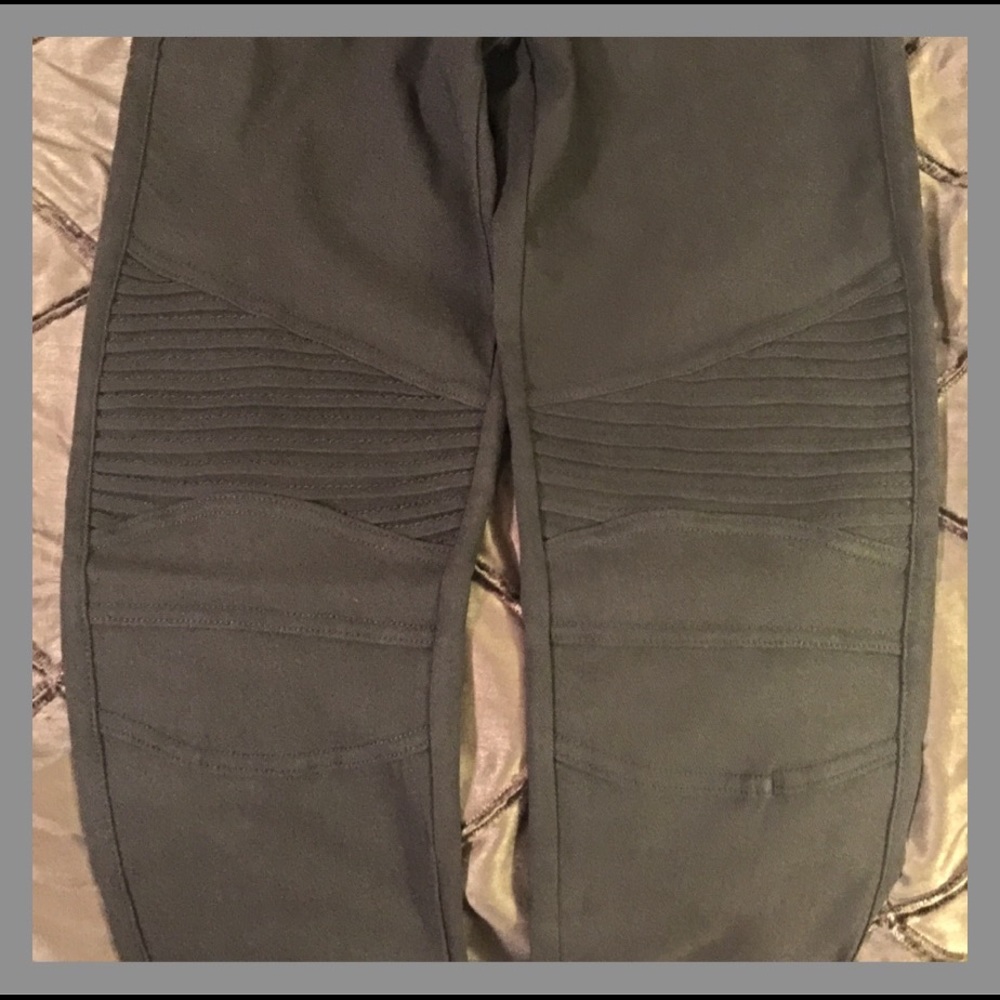 Charcoal Moto Jeggings - Picture 2 of 3