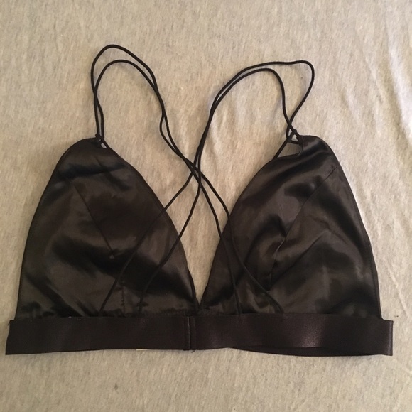 Rose Satin-like Bralette - Picture 2 of 3