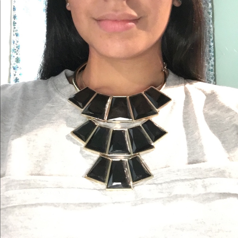 Black n gold Necklace