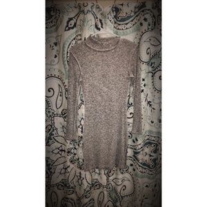 Grey turtleneck dress