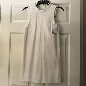 Zara White Cotton Mini Dress