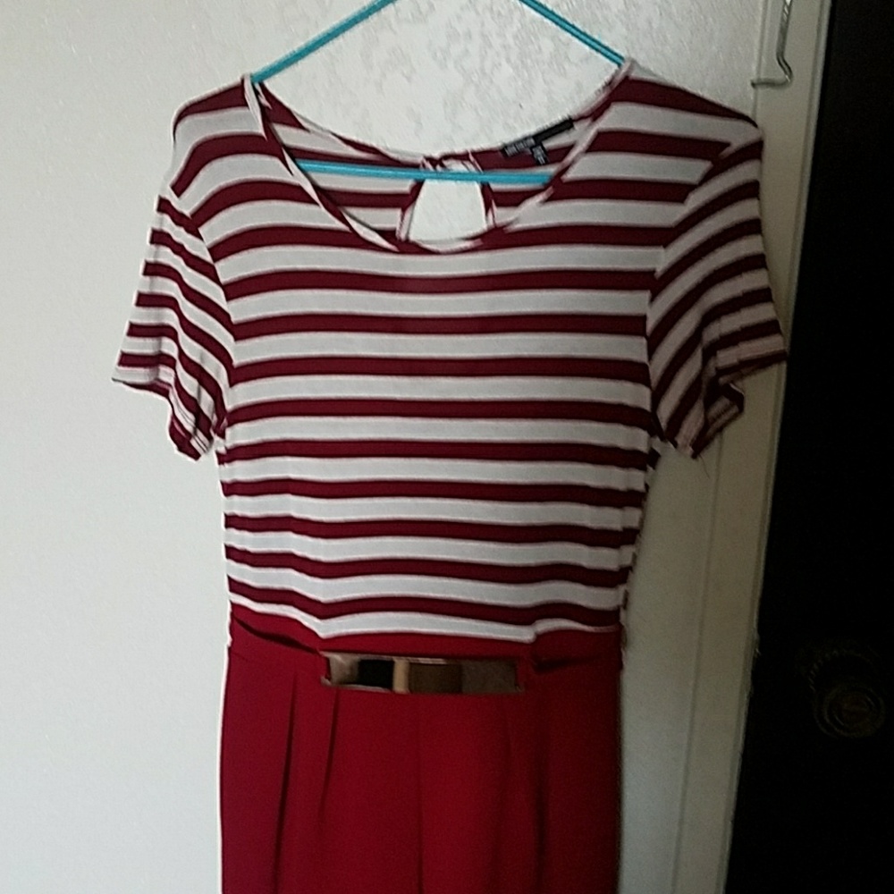 Red and gold romper