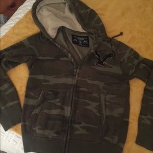 American Eagle camp zipper hoodie