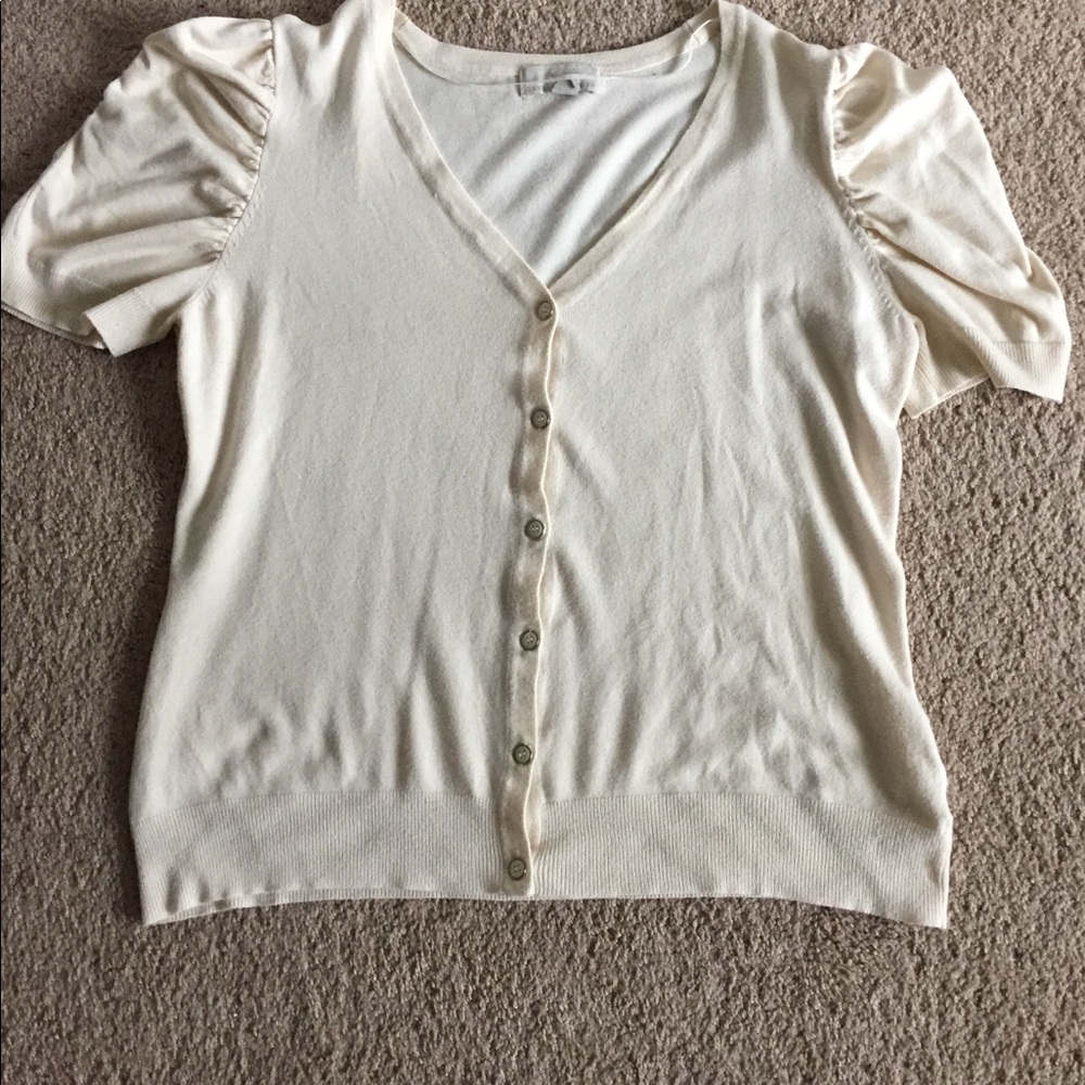 Short sleeve cardigan