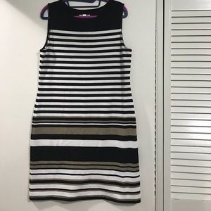 Dressbarn stripped sleeveless dress. Runs small