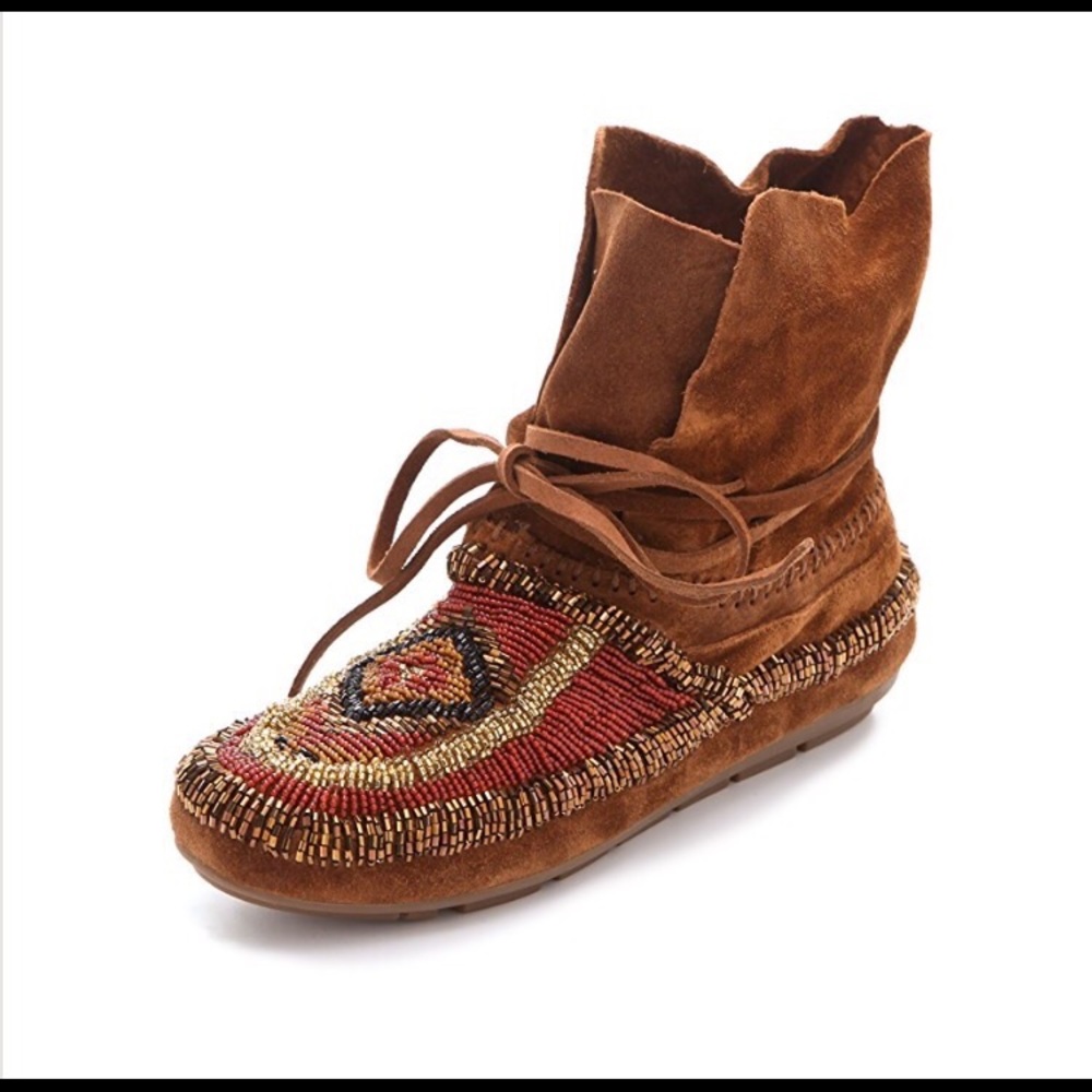 House of Harlow beaded moccasins 37.5