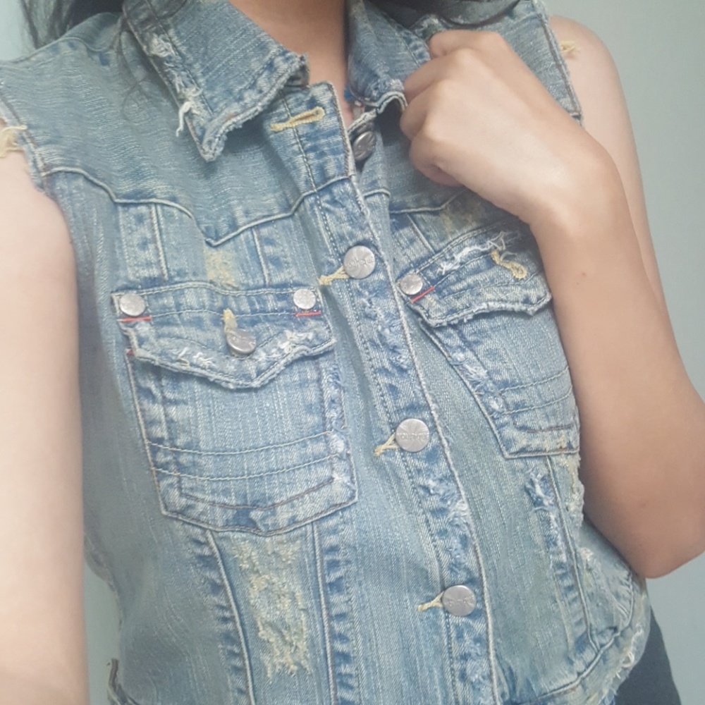 Denim Sleeveless Top