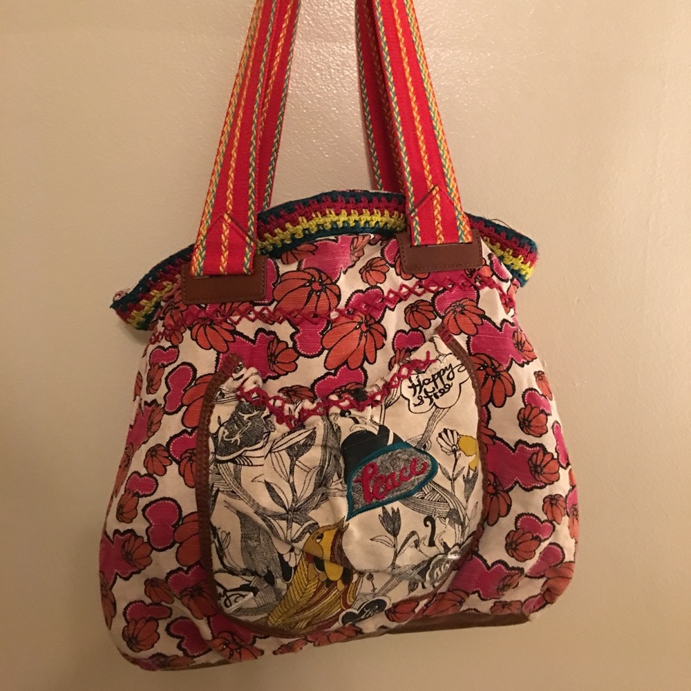 Sakroots slouchy flower bag