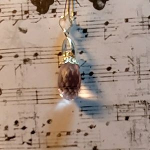 #0157 Rose De France Amethyst Gemstone Pendant