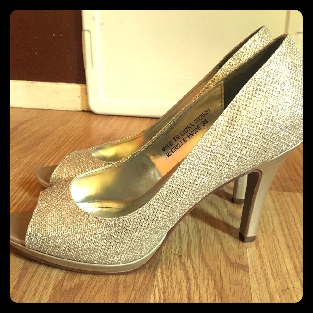 Champagne Sparkle Heels