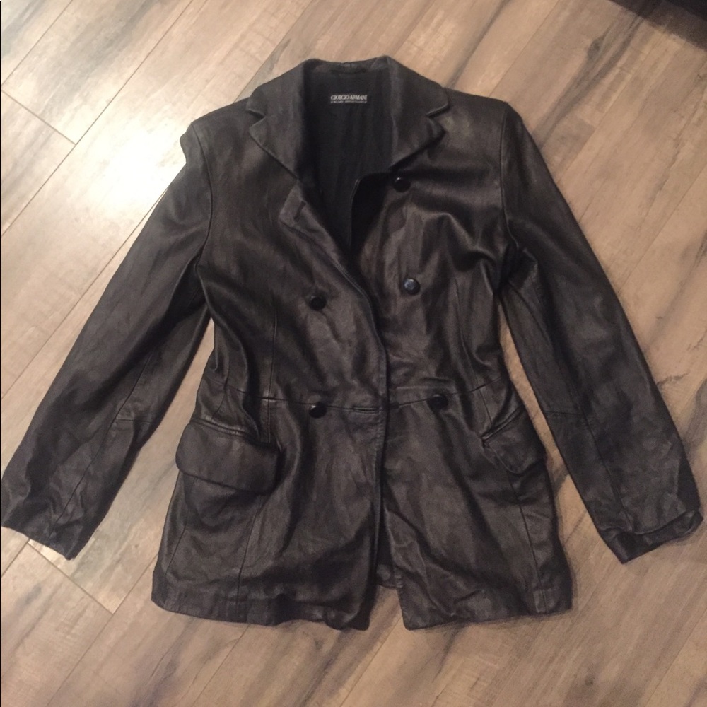 Vintage leather GIORGIO ARMANI