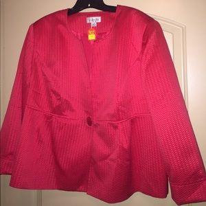 Red Isabella Women's Suits Plus Size Jacket