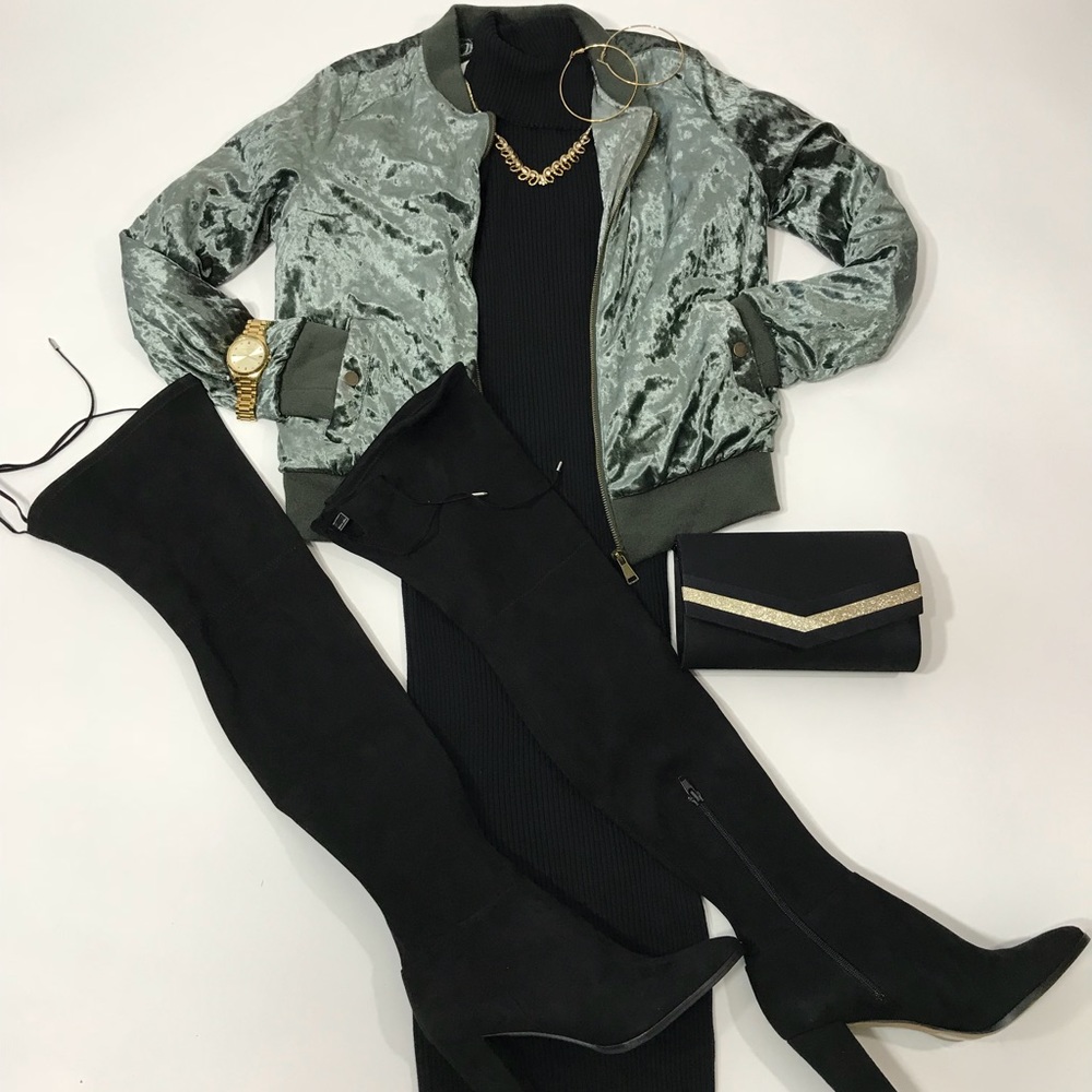 Olive Velvet Jacket SALE