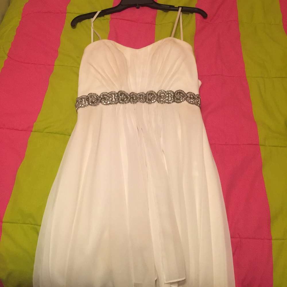 White prom dress