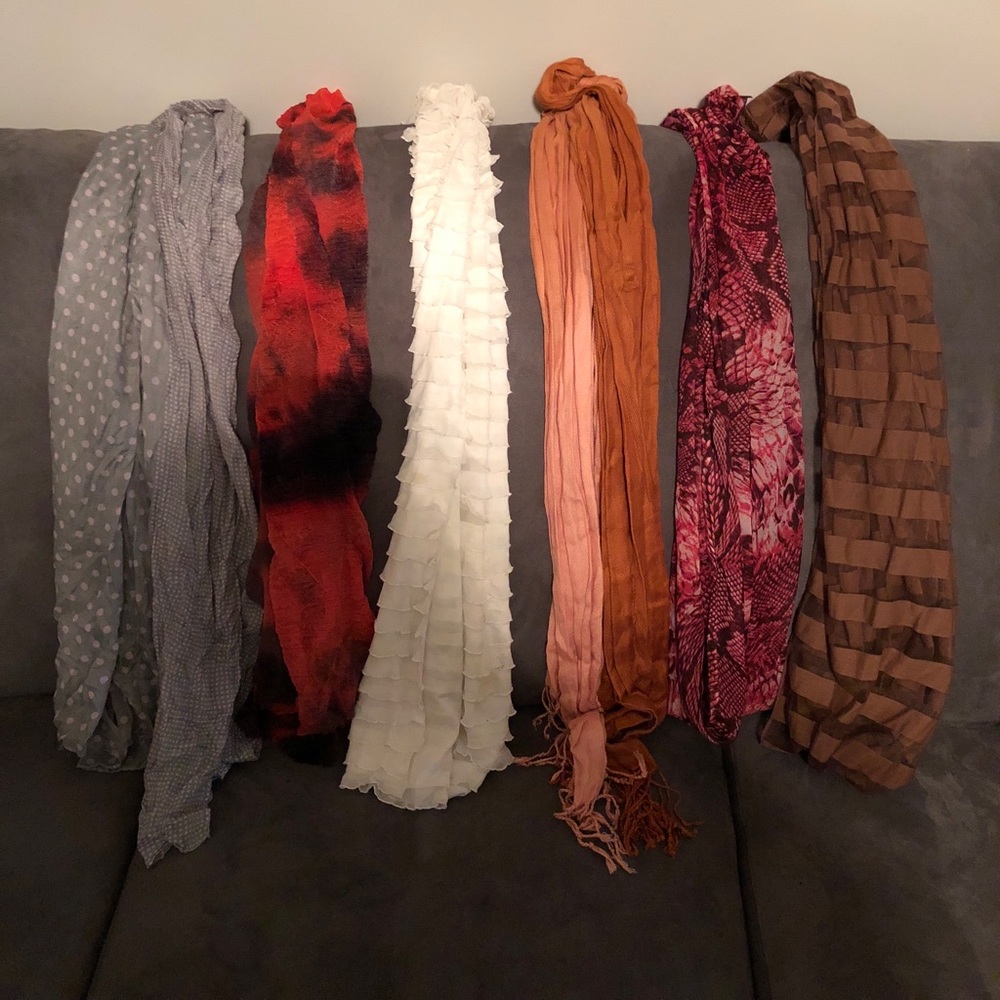 Set of 6 scarfs