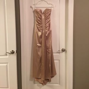 Gold prom/military ball gown