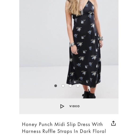 NWT Honey Punch Midi Slip Dress - WHITE - Picture 5 of 5