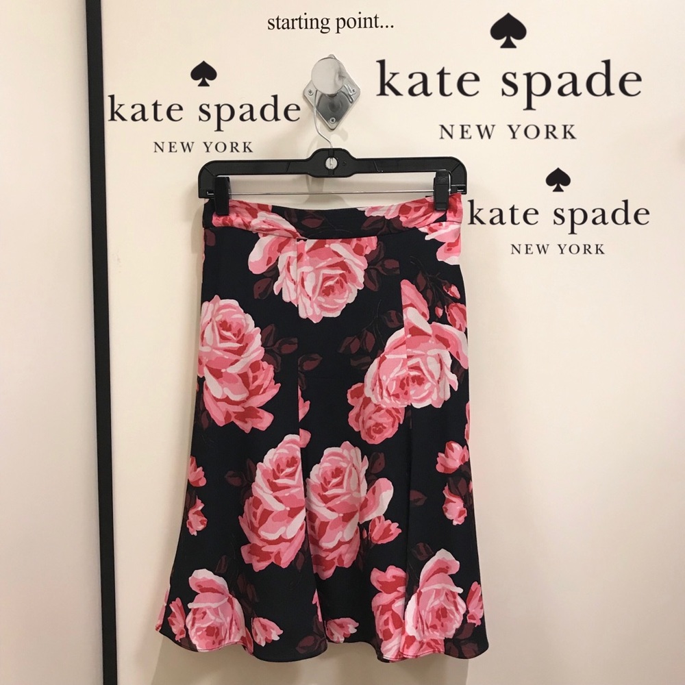 KATE SPADE NEW YORK ROSA PRINT SKIRT