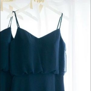 Bill Levkoff style 1266 navy. Bridesmaid or formal