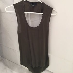 Trouve Open cut out back Top