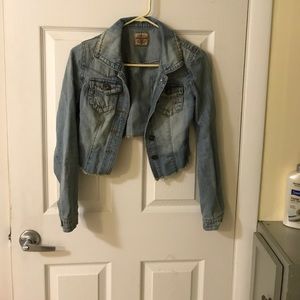 A denim jean jacket