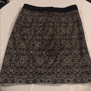 Black lace pencil skirt
