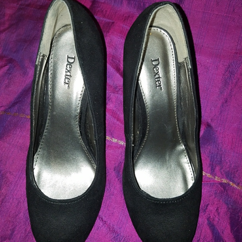 DEXTER black wedge pumps
