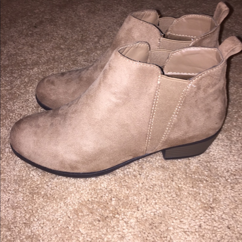 suede brown booties