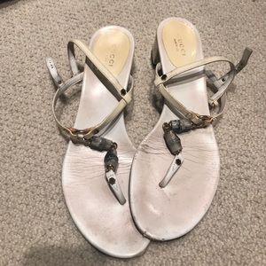 Gucci sandals with slight heel