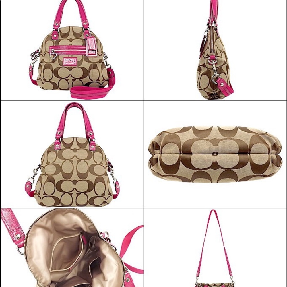 COACH daisy signature fold over crossbody
