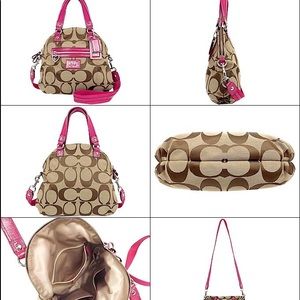 COACH daisy signature fold over crossbody