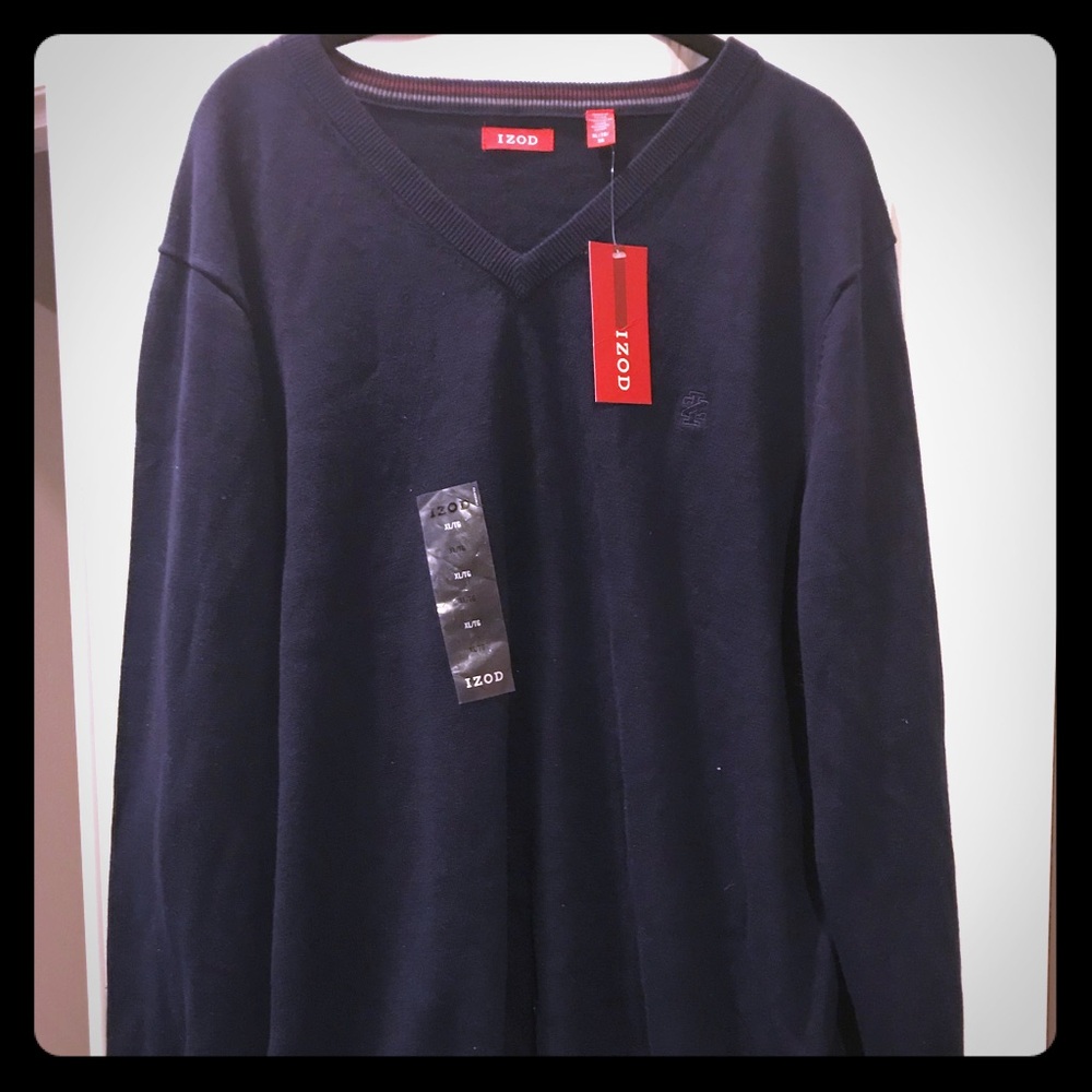 Men’s IZOD V neck sweater xl navy
