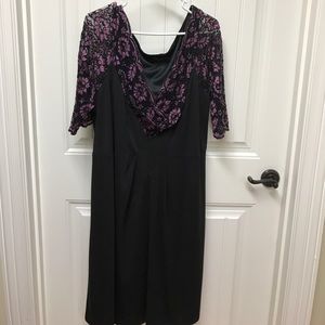 Black & Lilac dress