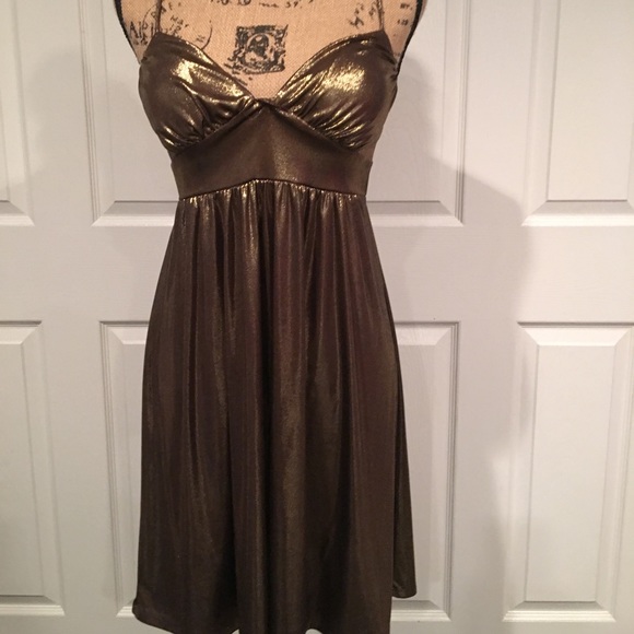 Gold lame dress - Picture 1 of 2