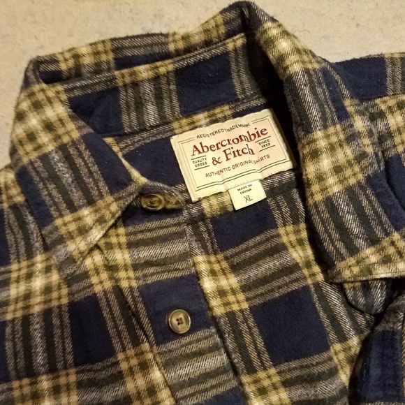 Abercrombie and Fitch Flannel Size XL - Picture 1 of 2
